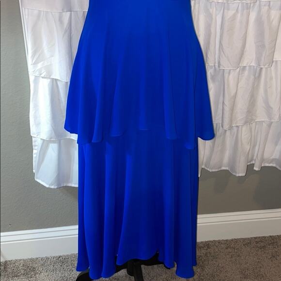 CeCe Tiered Maxi Dress Royal Blue Size 2 - Picture 3 of 7